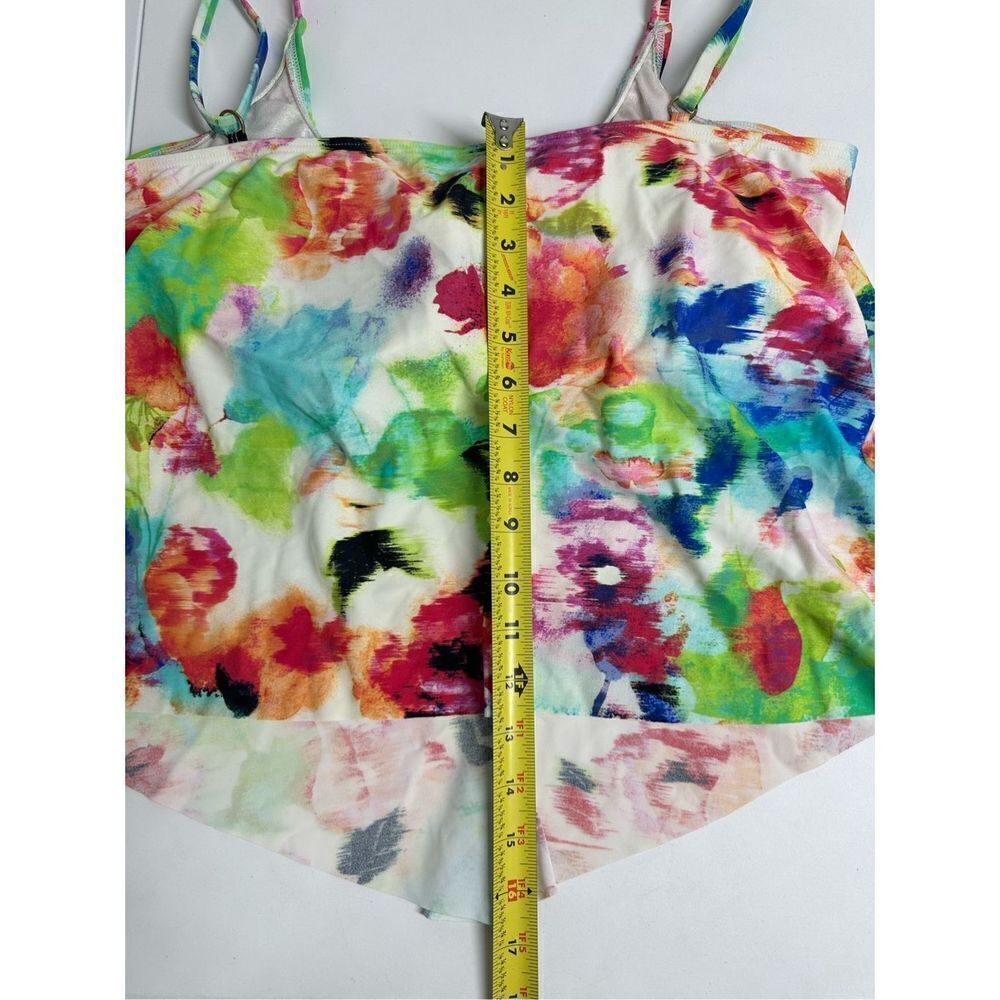 Maxine of Hollywood Tankini Top Layered Size 18 - Picture 7 of 11